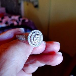 Diamond Cluster Ring